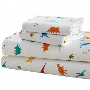 NEW WILDKIN super soft jurassic dinosaurs sheet set in white